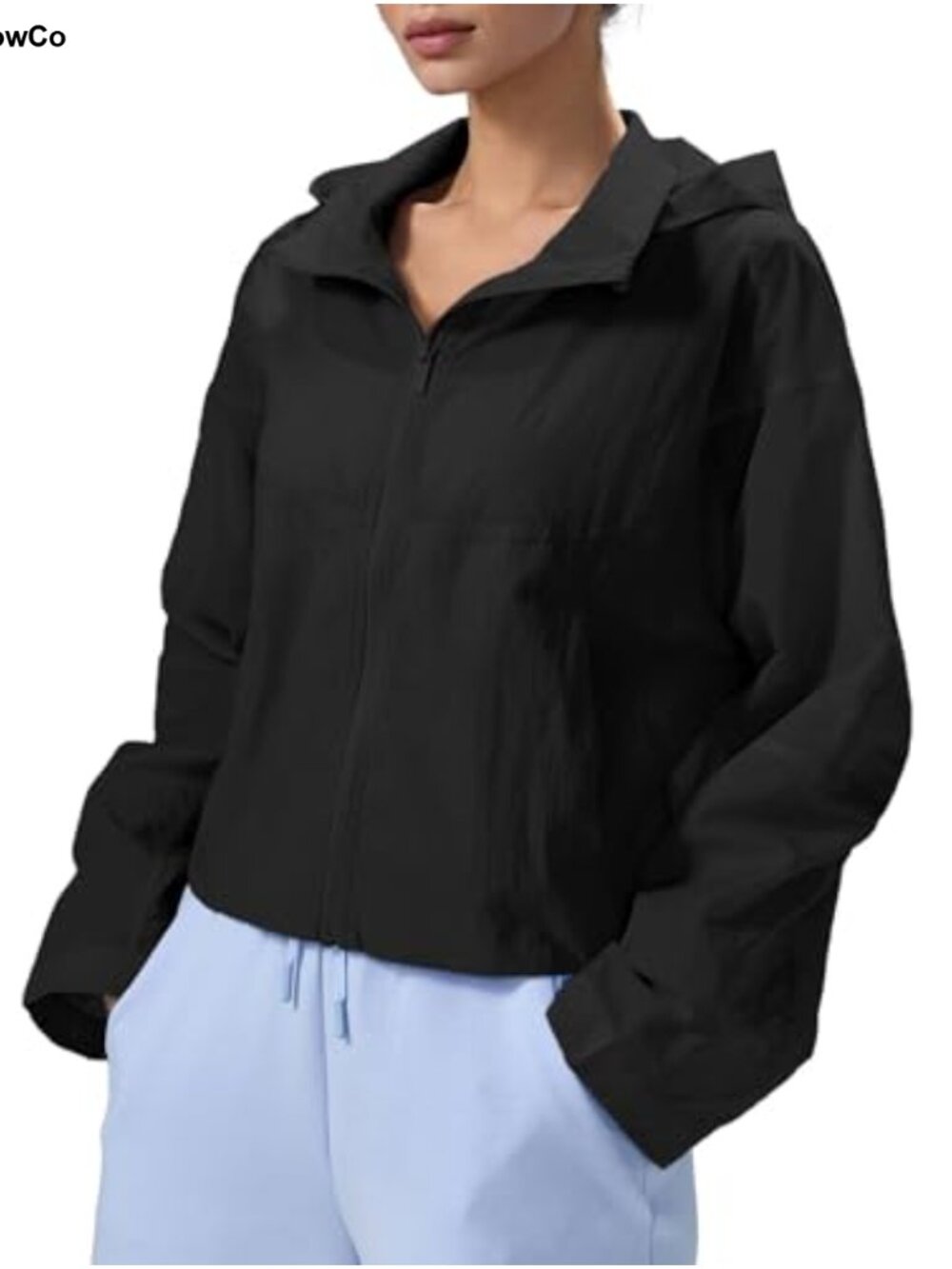 Lightweight Water Repellent Hooded Raincoat UPF50+ Windbreaker